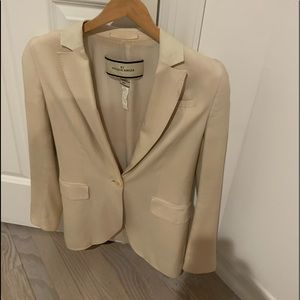 Creme Silk Blazer- danish designer Malene Birger